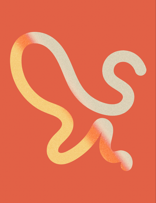 Orange Tan Swirl